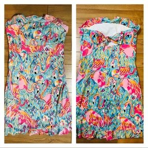 Size 4 Peel n Eat EEUC Strapless dress